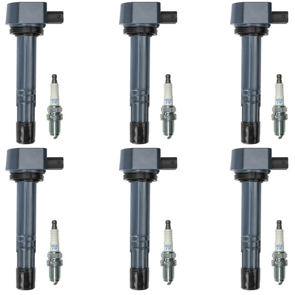 Set of 6 Ignition Coil & 6 NGK Spark Plug for 2004-2007 Honda Accord 3.0L V6