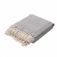 thumbnail image 2 of Jaipur Soft Hand Solid Pattern Blue Cotton Throw, 50-Inch x 60-Inch, Majolica Sea-1, 2 of 3