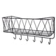 thumbnail image 1 of Estante de ducha montado en la pared para baño, cocina, organizador con ganchos para la entrada, 1 of 7