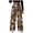 Coffee, variant on Camo Pants Women Baggy Fleece Y2K Camouflage Cargo Pants High Waisted Wide Leg Drawstring Jogger Sweatpants (White, L)