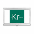 thumbnail image 1 of Chestry Elements Period Table Rare Gas Krypton Kr Business Card Holder Case Pocket Box Wallet, 1 of 3