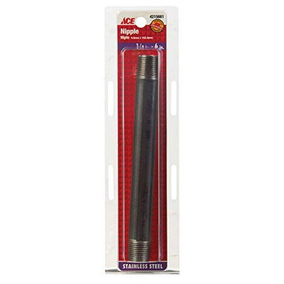 Conector para manguera Smith Cooper Nipple, 3/8 pulgadas x 15 cm