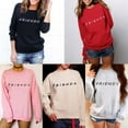 thumbnail image 4 of US Womens FRIENDS Print Hoody Sweatshirt Slouch Pullover Sweater Jumper Tops, 4 of 5