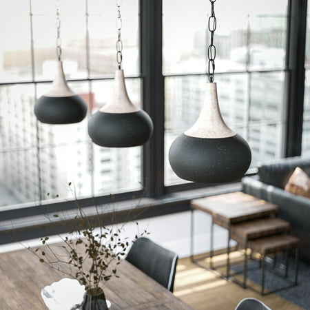 

Silas 1 Light Small Pendant with Antique Black Finish
