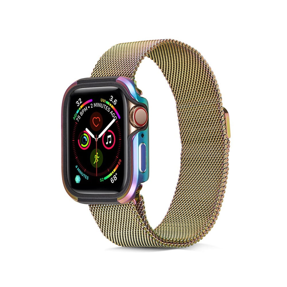 TPU+aluminum alloy Ultra-thin Case For apple watch Series 7 6 se 5 ...