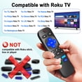 thumbnail image 3 of (2 Packs) Replacement Remote Control Compatible with Roku TV, for TCL Roku/for Hisense Roku/for Onn Roku/for Sharp Roku (Not for Roku Stick,Box and Players), 3 of 9