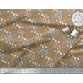 thumbnail image 2 of Soimoi Poly Georgette Fabric Check & Floral Artistic Print Sewing Fabric Yard 42 Inch Wide, 2 of 3