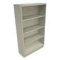 thumbnail image 3 of HON® Metal Bookcase, Four-Shelf, 34.5w x 12.63d x 59h, Putty HS60ABC.L, 3 of 4