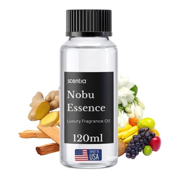 Hotel Diffuser Oil Inspired by The Nobu Hotel - 120 mL 4.06 fl oz - Essential Oil Blend Jasmine, Lilly, Sandalwood & Fresh Citrus for Aromatherapy Diffusers - Nobu Essence
