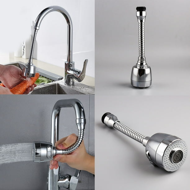 SPRING PARK Faucet Sprayer Attachment, Kitchen Sink 360 Flexible Hose