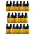 thumbnail image 1 of s cuentagotas pequeños con cuentagotas de vidrio, portátil, a prueba de fugas, envase cosmético vacío, de muestra, la de vidrio para , Negro 3ml shamjiam Botellas cuentagotas pequeñas, 1 of 7