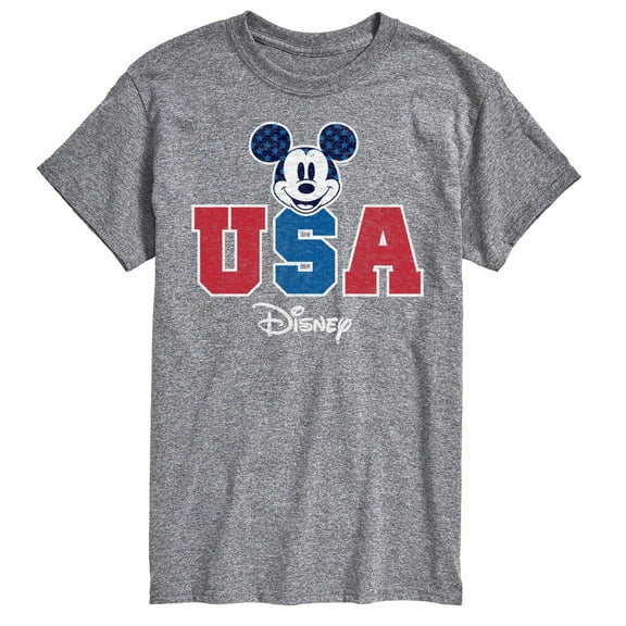 Disney - Americana - Mickey Usa - Adult Short Sleeve Graphic T-Shirt
