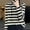 Black, variant on Womens Sweaters Lightweight Oversize Long Sleeve Hooded Striped Casual Sweater Women Top