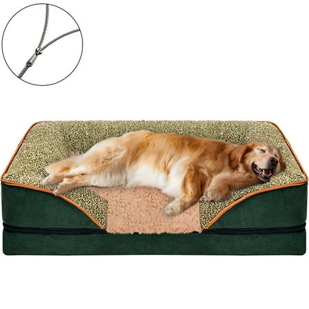 PayUSD Dog Bed for Large Medium Small Dogs Orthopedic Pet Dog Sofa Bed with Removable and Washable Cover S to XL