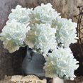 thumbnail image 6 of Uhuya 1Pc Artificial Flower Home Decor Portable Single Branch Simulation Hydrangea for Wedding Fake Hydrangea Ecologically Friendly for Party Artificial Flower Light Blue, 6 of 7