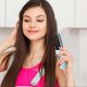 thumbnail image 2 of Cordless Ceramic Hair Straightener Brush with 3 Heat Settings for Wet and Dry Styling, Blue, 2 of 4