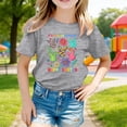 thumbnail image 4 of Kids Easter Shirt Awareness Graphic Short Sleeve T Shirt Casual Crew Neck for Girls Boys Youth Grey 2 Years-3 Years, 4 of 6
