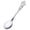 Silver Type 1, variant on Homelife Relief Pattern Coffee Spoon Rust-resistant Stainless Steel School Canteen Dessert Fork for Restaurant