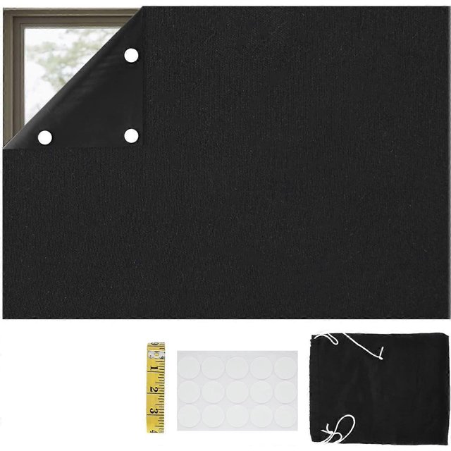 Estor opaco KAIYANG 145 x 300 cm adhesivo para ventanas dormitorio coche