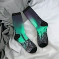 thumbnail image 5 of KLL Northern Lights 2 Print Cool Socks Men's Women's Crew Socks Funny Crazy Novelty Stockings, 5 of 6