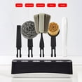 thumbnail image 4 of Teissuly Kitchen Dish Brush Set - Deep Cleaning Scrub Brushes Kit With Storage Holder,1 Removeable Handle With 4 Different Replaceable Cleaning Brush Heads Teissuly WER202309200305, 4 of 8