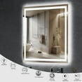 thumbnail image 2 of Delmi 36” x 36” LED Bathroom Mirror with Lights, Wall Mounted Vanity Mirror with Front & Backlit, Anti-Fog, Dimmable Touch Control, Horizontal & Vertical Installation, 2 of 7