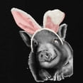 thumbnail image 2 of CafePress - Lucy The Pig Celebrates Easter Maternity T Shirt - Maternity Dark T-Shirt, 2 of 3