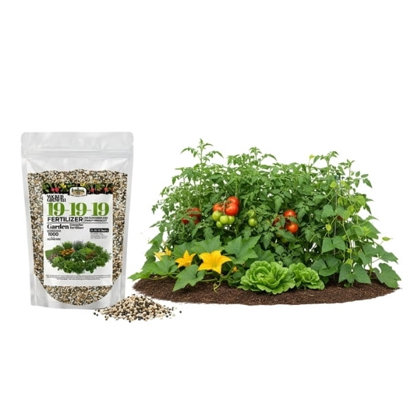Old Cobblers Farm™ Fertilizer 19-19-19 for Food Plots - Balanced Nutrition for Lush Growth - Fertilizer (15 lbs)