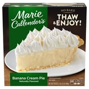 Marie Callender's Banana Cream Pie, Frozen Dessert, 34.9 oz (Frozen)