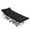Black, variant on IVV Portable Folding Camping Cot with Removable PP Cotton Soft Pad, Ergonomic Inclined Head Design, 330 LBS Heavy Duty Steel Frame Sleeping Guest Bed with Carry Bag (Black)