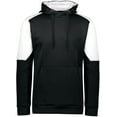 thumbnail image 3 of Holloway 222540.420.M Adult Blue Chip Hoodie, Black & White - Medium, 3 of 5