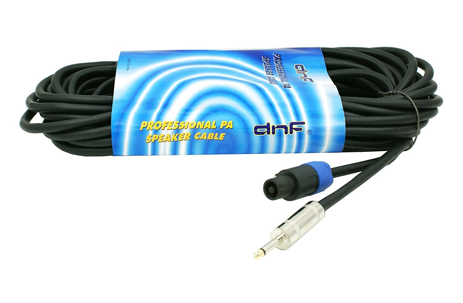 1 Pack 25 FT SPEAKON TO 1/4" SPEAKER DJ PA PRO AUDIO CABLES - SHIPS PRIORITY TODAY! - image 1 of 1