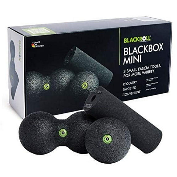 Blackroll Blackbox Mini High Density Foam Rollers Muscle Deep Tissue Massagers and Pain Treatment Black .