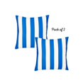 thumbnail image 4 of Housse de Coussin Carrée à Rayures Géométriques 18 Pouces (Ensemble de 2), 4 of 7