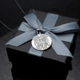 thumbnail image 7 of Picturesongold.Com Saint Hugo Religious Medal Necklace Pendants Adult-2/3 inch Dime 14K White Gold, 7 of 7