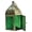 Green, variant on In the Breeze 9202 — Green Mini Square Tealight Lantern — Moroccan-Style Boho Chic Tealight Glass and Metal Tabletop Lantern