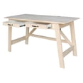 thumbnail image 4 of Scranton & Co Serendipity Wood Desk with 2 Drawers in Unfinished, 4 of 11