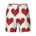 thumbnail image 4 of Lsque Mens Swim Trunks Love Pattern - Bathing Suit Compression Liner - Beach Swim Shorts Swimwear - (S-3XL) - Stretch Quick Dry -3X-Large, 4 of 9