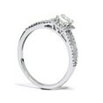 thumbnail image 2 of 5/8ct Princess Cut Halo Split Shank Engagement Ring 14K White Gold, 2 of 3