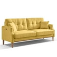 Modern Upholstered Sofa Couch 3 Seater Couches for Living Room