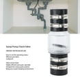 thumbnail image 3 of Sump Pump Check Valve, Silent Sewage Spring Loaded Flapper Silent Check Valve with 4 Stainless Steel Clamps, Leakproof Spring Flapper Check Valve for Backflow Prevention, 3 of 7