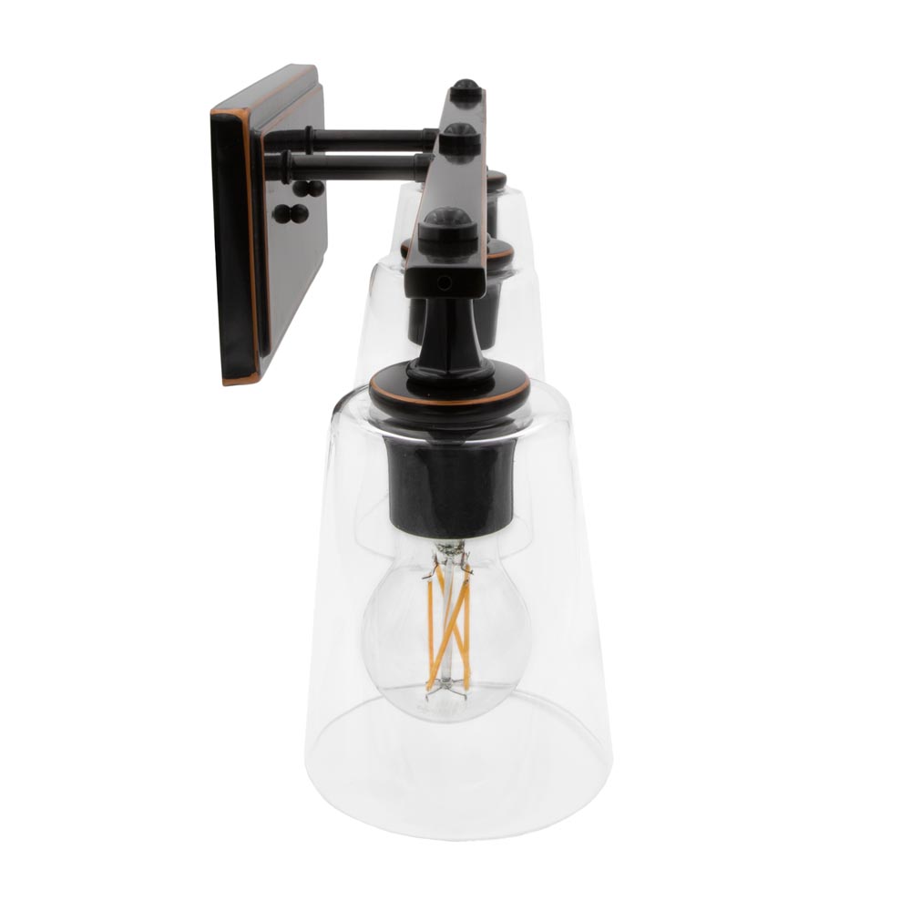Maxxima 3-Light LED Bath and Vanity Fixture, 2400 Lumens, 2700K Warm White