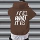 thumbnail image 5 of WILLBEST Sudaderas En Pareja para Hombre, Otoño e Invierno, Moda Informal, Letras Estampadas, Suéter con Capucha De Manga Larga XXXGrande, 5 of 7