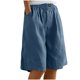 thumbnail image 1 of Pantalones cortos de pijama con botones y estampado a cuadros para mujer: ropa de dormir suave, cintura elástica, estampado bonito, 1 of 6