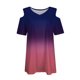 thumbnail image 5 of Blusas para las Mujeres Casual Cómodo Imprimir Fuera Del Hombro Manga Corta, Camiseta de la Parte Superior para el Gimnasio, Uso Diario Y de Verano, 5 of 5
