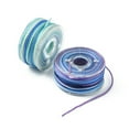thumbnail image 4 of 25 rolls 25 colors Round Segment Dyed Waxed Polyester Thread String Micro Macrame Cord Twisted Cord Mixed color 0.65mm 6m/roll 1 roll/color, 4 of 8