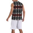 thumbnail image 2 of Sikiie Skull santa hat Basketball Jersey Reversible Men's Mesh Athletic Sports Shirts Training Practice S-4XLXX-Large, 2 of 6