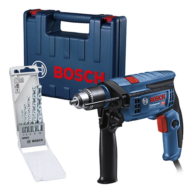 Rotomartillo Bosch Gsb 13 Re 750w 115v. 5 Brocas Y Maletín multicolor Estándar
