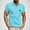 A0285-Sky Blue, variant on POTETI Mens Polo Shirts Collared Casual Short Sleeve Shirts Loose Tropical Hawaii Print Tops