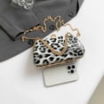 thumbnail image 3 of Bolso Noche Leopardo Hombro Con Cadena para Mujer Mano Fiesta Graduación (), 3 of 5